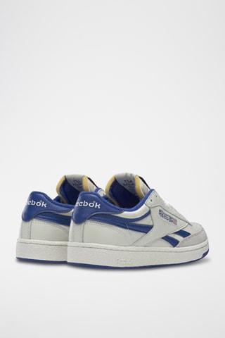 Baskets en cuir et nubuck Club C Revenge Vintage - Blanc