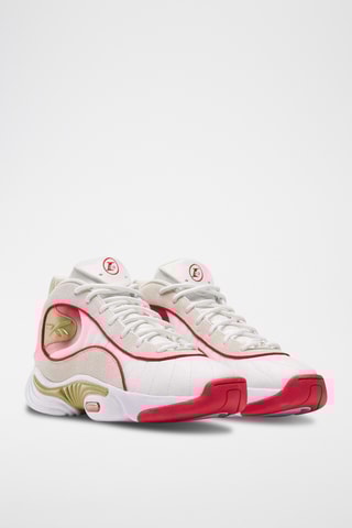 Chaussures de basketball en cuir Allen Iverson - Blanc