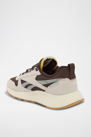 Baskets en nubuck Hexalite - Marron foncé et écru