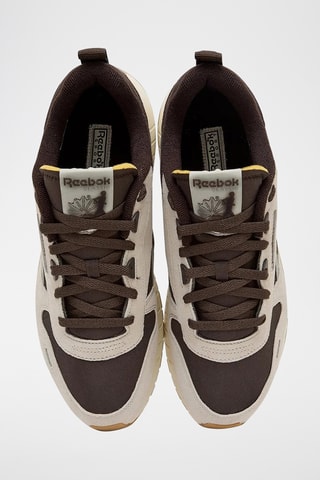 Baskets en nubuck Hexalite - Marron foncé et écru