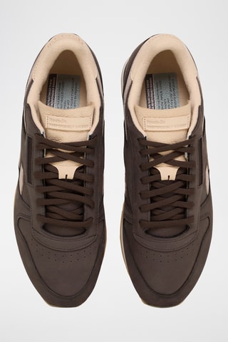 Baskets de running en cuir Classic Premium - Marron