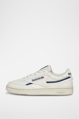 Baskets vegan Club C 85 - Blanc et bleu