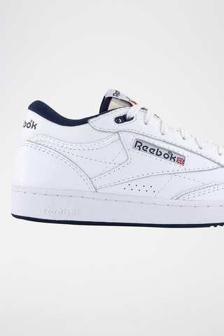 Chaussures de basketball en cuir Club C Mid II Vintag - Blanc