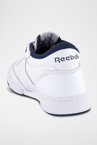 Chaussures de basketball en cuir Club C Mid II Vintag - Blanc