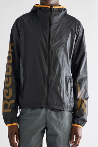 Veste de running à capuche - Noir