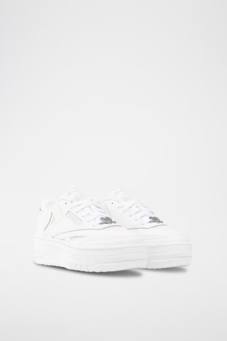 Baskets plateformes en cuir Club C Extra - Blanc