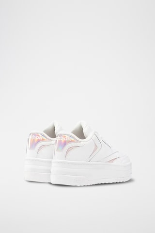 Baskets plateformes en cuir Club C Extra - Blanc