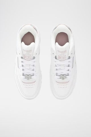 Baskets plateformes en cuir Club C Extra - Blanc