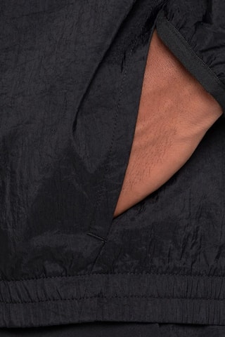 Coupe-vent de running  à capuche - Noir