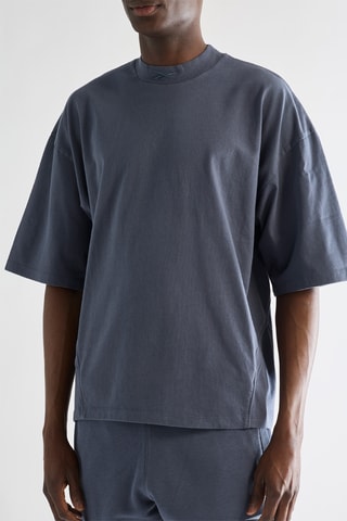 T-shirt oversize - Bleu-gris
