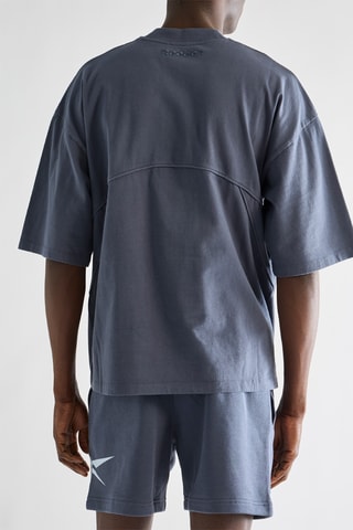 T-shirt oversize - Bleu-gris