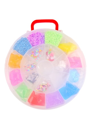 Boîte de slimes liquides rebondissantes avec décoration - Dès 6 ans