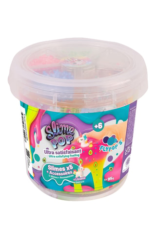 Pot de slimes avec décoration - 10 pièces - Dès 6 ans
