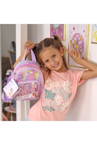 Sac à dos de maquillage Gloways - Peaux sensibles - 6 pièces - Dès 5 ans