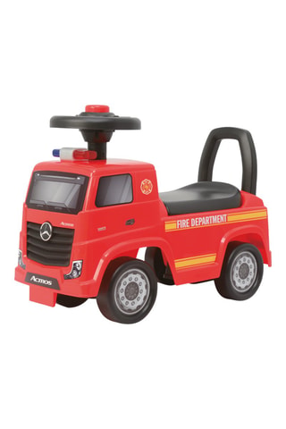 Trotteur électrique Camion de pompier Mercedes Rouge -  Dès 12 mois