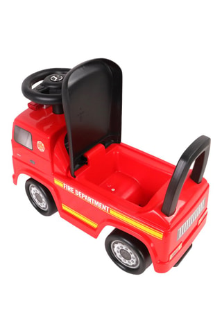 Trotteur électrique Camion de pompier Mercedes Rouge -  Dès 12 mois