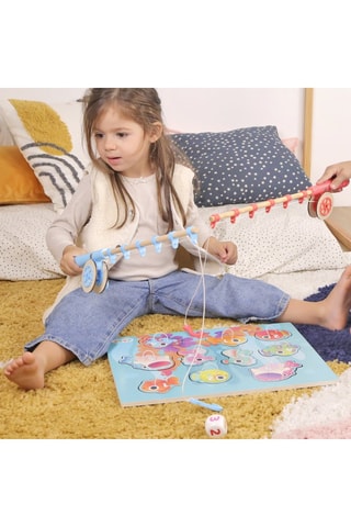 Pêche à la ligne en bois - Dès 3 ans