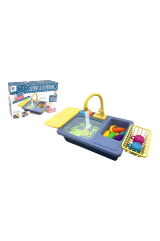 Kit vaisselle évier avec jet d'eau et égouttoir - Dès 3 ans