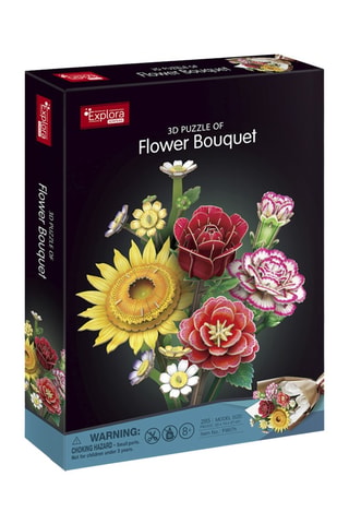 Maquette 3D Bouquet de fleurs - 285 pièces - Dès 8 ans