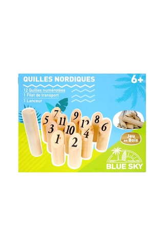 Jeu de quille nordique en bois - Dès 6 ans