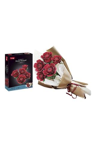 Maquette 3D Bouquet de fleurs rose - 312 pièces - Dès 8 ans