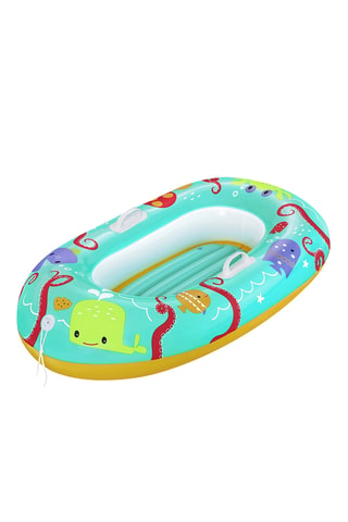Bateau gonflable - Vert et rouge - Dès 3 ans - Jusqu'à 45 kg