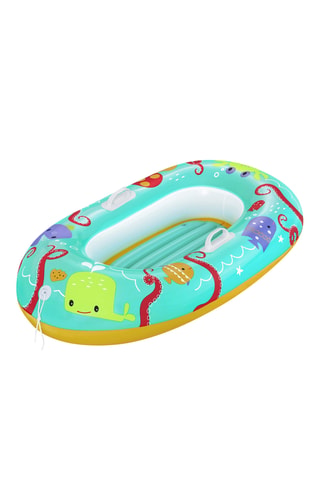 Bateau gonflable - Vert et rouge - Dès 3 ans - Jusqu'à 45 kg