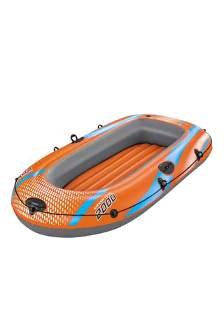 Bateau gonflable - Orange et gris - Dès 14 ans - Jusqu'à 90 kg