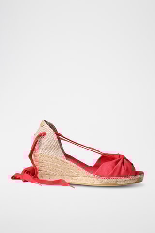 Sandálias com cunha Piera - Vermelho