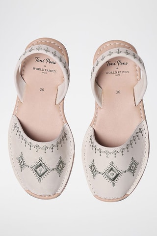 Sandálias avarca Bege - Bege