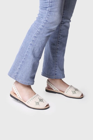 Sandálias avarca Bege - Bege