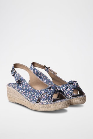 Alpargatas com cunha Azul - Azul