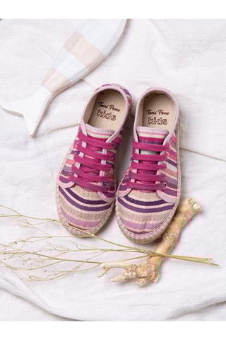 Alpargatas Erin-Md - Azul - Rosa