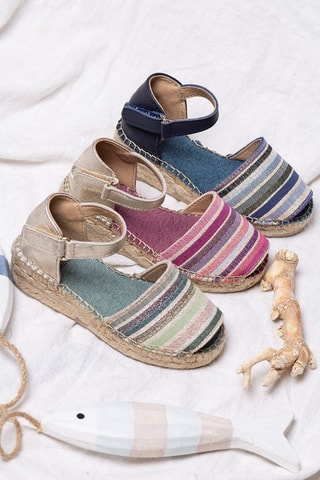 Alpargatas Erin-Md - Azul - Verde