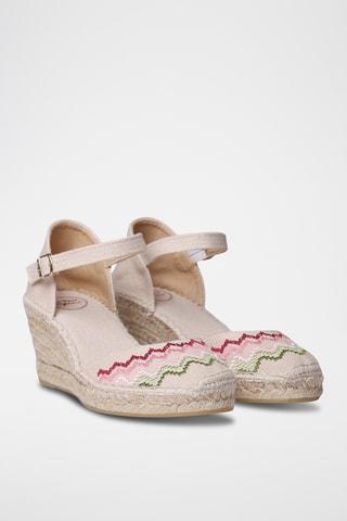 Alpargatas com cunha Jessie - Bege