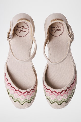 Alpargatas com cunha Jessie - Bege