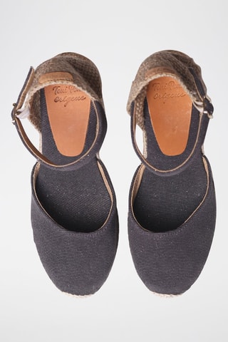 Alpargatas com cunha Piper-Gy - Rosa - Preto