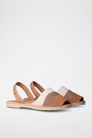 Sandálias em nobuck Manacor - Bege - Castanho