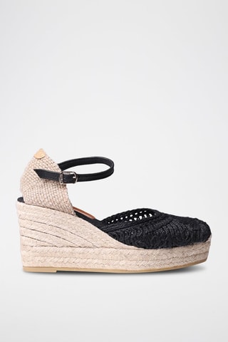 Alpargatas com cunha Lovina - Preto - Preto