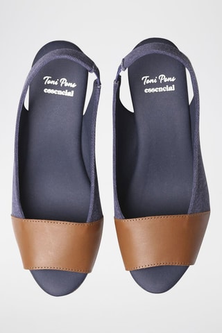 Sandálias com cunha Marina - Azul - Azul