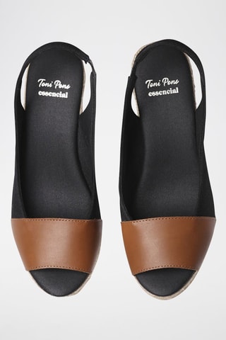 Sandálias com cunha Marina - Azul - Preto