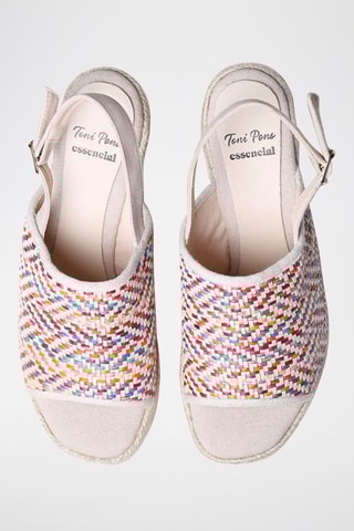 Sandálias com salto Katia-Ms - Bege - Multicor