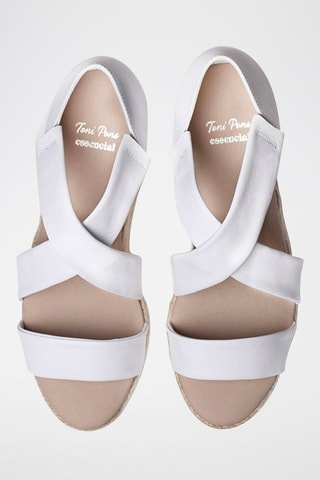 Alpargatas com cunha Branco - Branco