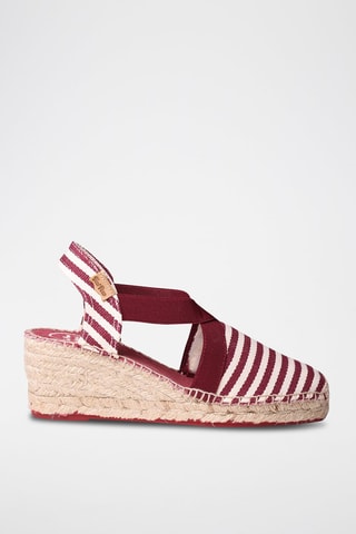Alpargatas com cunha Terra-Dd - Vermelho - Bordô