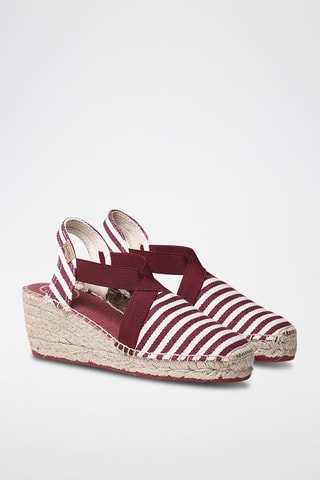 Alpargatas com cunha Terra-Dd - Vermelho - Bordô
