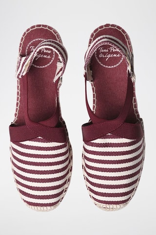 Alpargatas com cunha Terra-Dd - Vermelho - Bordô