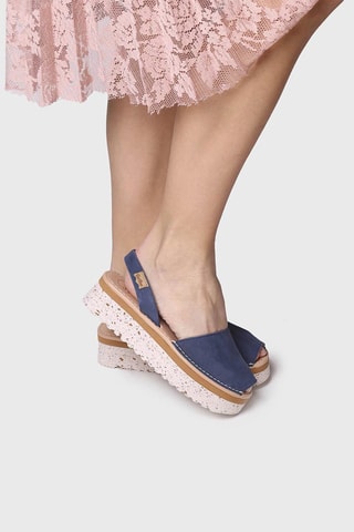 Sandálias com plataforma Azul - Azul