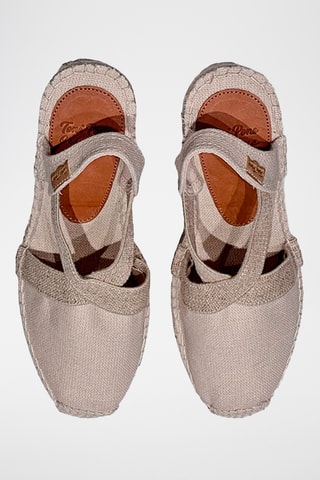 Alpargatas com cunha Toda-Nt - Azul - Bege