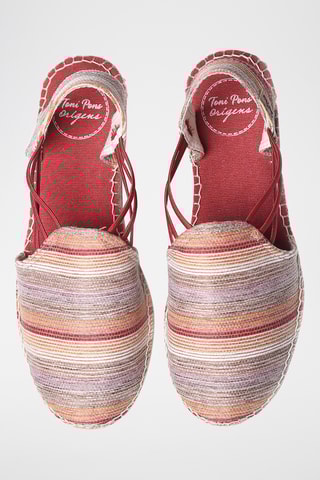 Alpargatas com cunha Noa-Hv - Caqui e amarelo - Vermelho