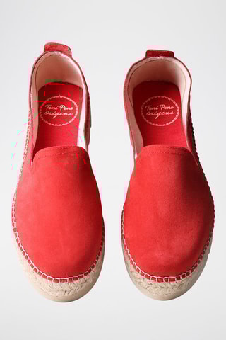 Alpargatas em couro Aurem - Vermelho - Vermelho